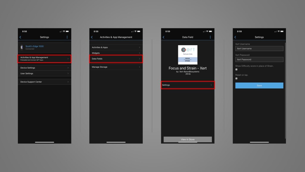 Updating CIQ Settings